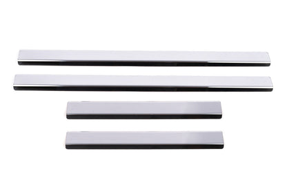 Carmos Door Sill Protectors (4 pcs, Stainless Steel) for Toyota Hilux 2006-2015 - image 2