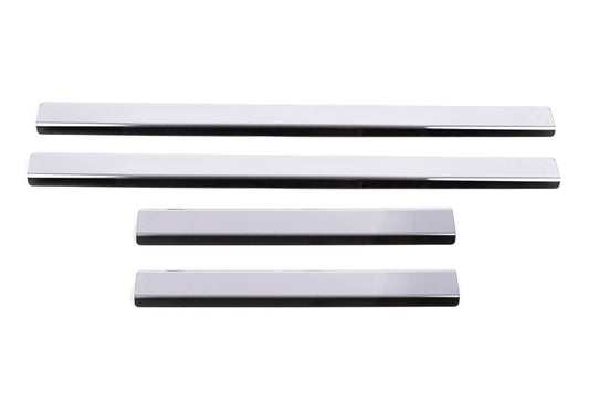 Carmos Door Sill Protectors (4 pcs, Stainless Steel) for Toyota Hilux 2006-2015 - image 2