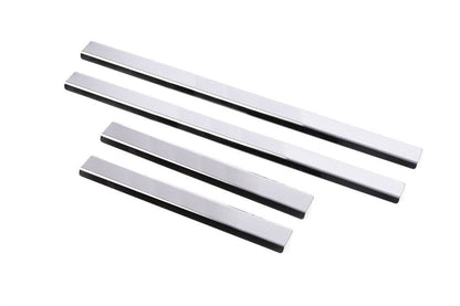 Door sills Carmos (4 pieces, stainless.) for Toyota Hilux 2006-2015 - Reelken Auto