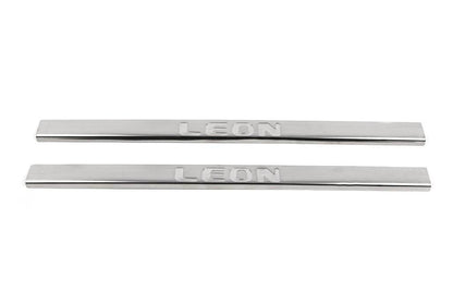 Sill Carmos (2 door, stainless.) for Seat Leon 2013-2020 - Reelken Auto