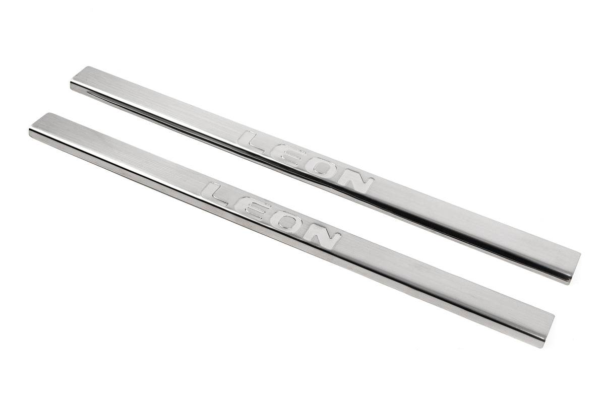 Sill Carmos (2 door, stainless.) for Seat Leon 2013-2020 - Reelken Auto