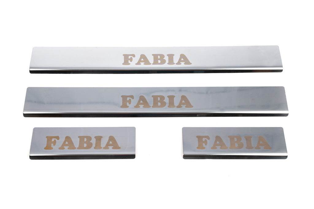 Sill Carmos (4-piece, stainless steel.) for Skoda Fabia 2000-2007 - Reelken Auto