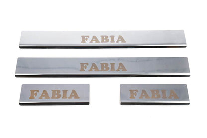 Sill Carmos (4-piece, stainless steel.) for Skoda Fabia 2000-2007 - Reelken Auto
