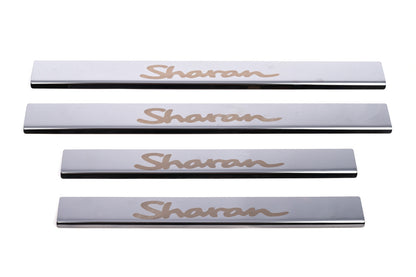 Door Sill Protectors Carmos V1 (4 pcs, Stainless Steel) for Volkswagen Sharan 2010-2023 - image 2