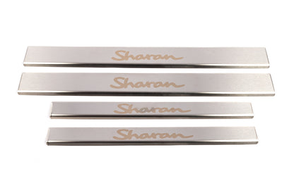 Door Sill Protectors Carmos V1 (4 pcs, Stainless Steel) for Volkswagen Sharan 1995-2010 - image 2