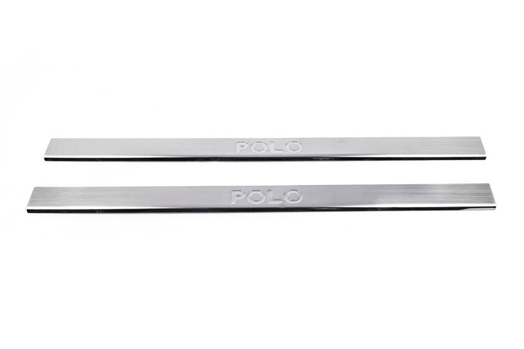 Sill Carmos (2 door, stainless.) for Volkswagen Polo 2010-2017 - Reelken Auto