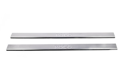 Carmos Door Sill Protectors (2-door, Stainless Steel) for Volkswagen Polo 2010-2017 - image 2
