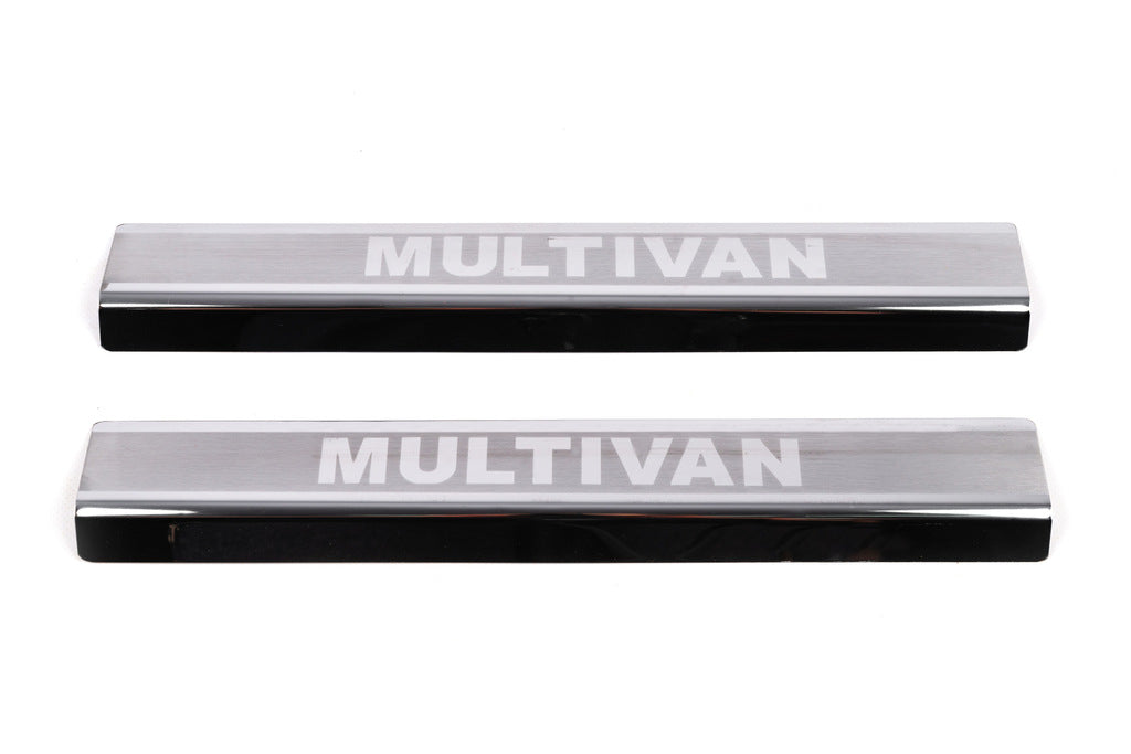 VIP Door Sill Protectors (2 pcs, Stainless Steel) for Volkswagen T5 Multivan 2003-2010 - image 2