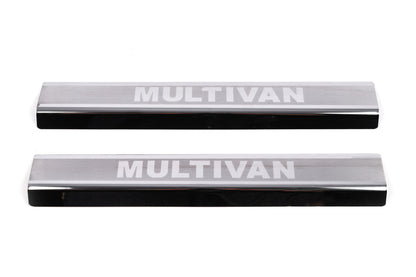 VIP Door Sill Protectors (2 pcs, Stainless Steel) for Volkswagen T5 Multivan 2003–2010 - image 2