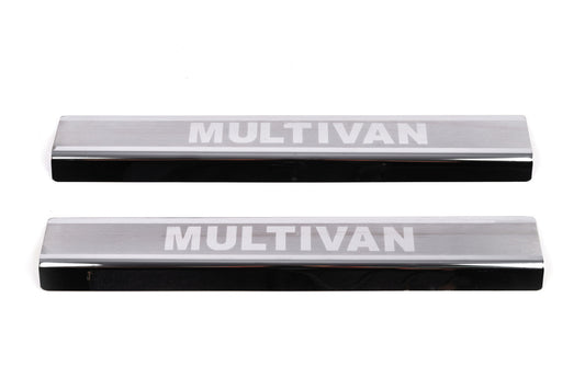 VIP Door Sill Protectors (2 pcs, Stainless Steel) for Volkswagen T5 Multivan 2003–2010 - image 2