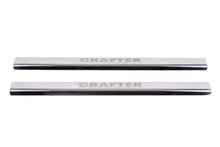 Door Sill Protectors Laser (2 pcs, Stainless Steel) for Volkswagen Crafter 2006-2016 - image 2