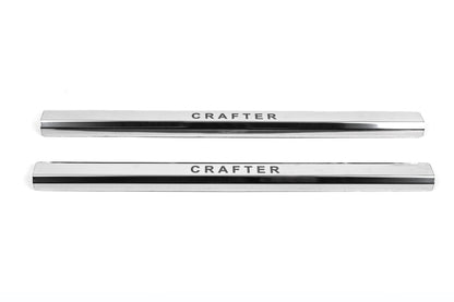 VIP Door Sill Protectors (2 pcs, Stainless Steel) for Volkswagen Crafter 2006-2016 - image 2