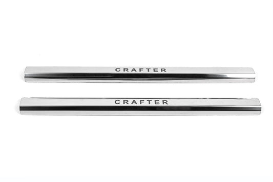 VIP Door Sill Protectors (2 pcs, Stainless Steel) for Volkswagen Crafter 2006-2016 - image 2