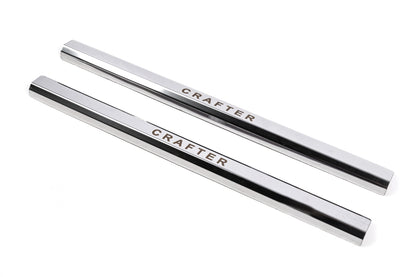 VIP Door Sill Protectors (2 pcs, Stainless Steel) for Volkswagen Crafter 2006-2016 - image 1