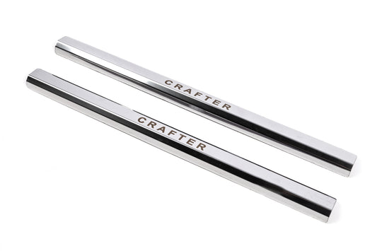 VIP Door Sill Protectors (2 pcs, Stainless Steel) for Volkswagen Crafter 2006-2016 - image 1