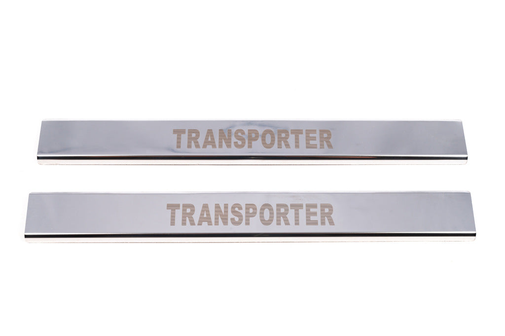 VIP Door Sill Protectors (2 pcs, Stainless Steel) for Volkswagen T4 Transporter 1990-2003 - image 2
