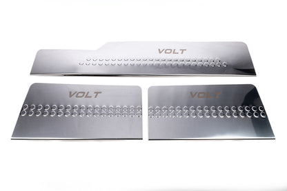 Carmos V1 Stainless Steel Inner Door Sill Protectors (3 pcs) for Volkswagen LT 1995-2006 - image 2
