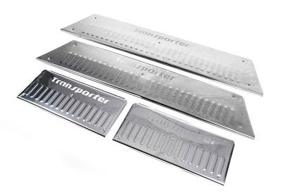 Interior door sill covers (Carmos, stainless steel) for Volkswagen T5 Transporter 2003-2010 - image 9