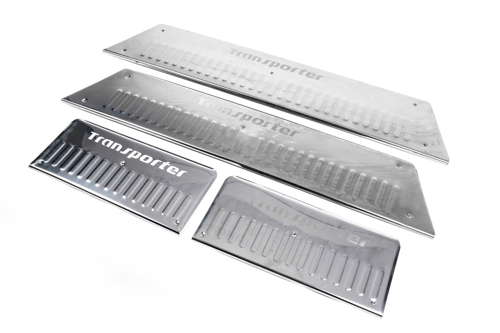 Interior door sill covers (Carmos, stainless steel) for Volkswagen T5 Transporter 2003-2010 - image 9