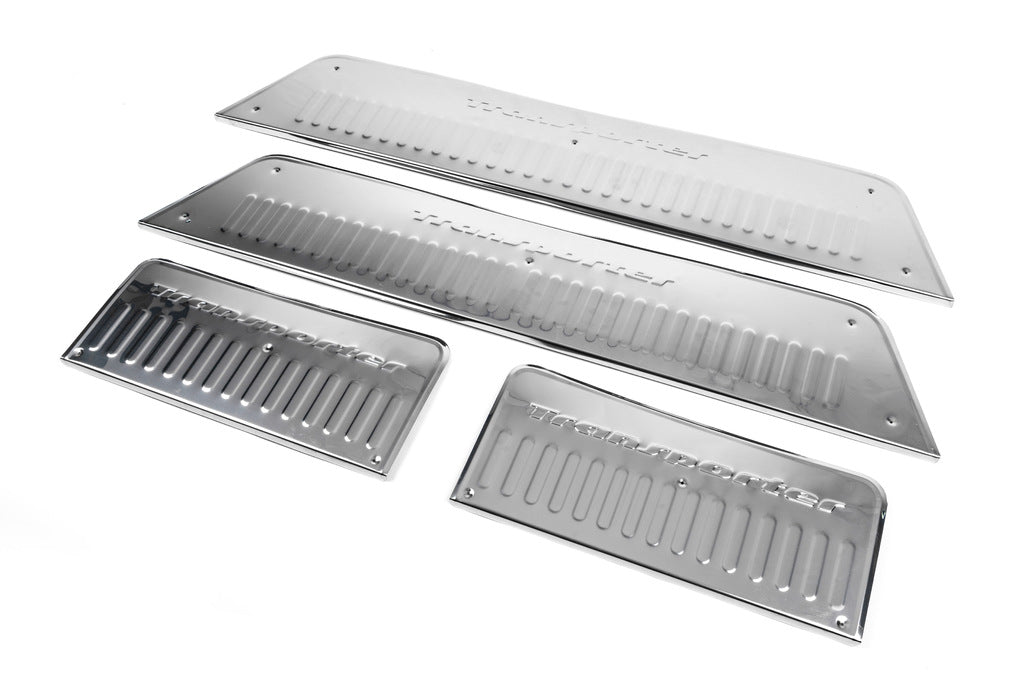 Interior door sill covers (Carmos, stainless steel) for Volkswagen T5 Transporter 2003-2010 - image 5