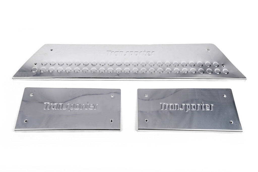 Interior door sill covers (Carmos, stainless steel) for Volkswagen T5 Transporter 2003-2010 - image 4