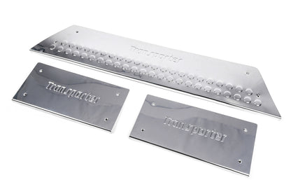 Interior door sill covers (Carmos, stainless steel) for Volkswagen T5 Transporter 2003-2010 - image 1