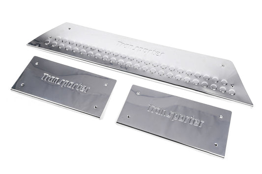 Interior sill guards (Carmos, steel) for Volkswagen T5 Transporter 2003-2010 - image 1