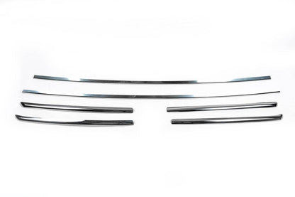 Covers on the radiator grill 2006-2014 (6 pcs., stainless steel) for Fiat Ducato 2006-2025 - Reelken Auto