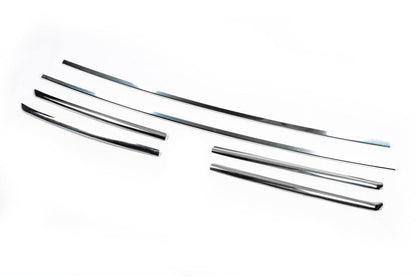 Covers on the radiator grill 2006-2014 (6 pcs., stainless steel) for Fiat Ducato 2006-2025 - Reelken Auto