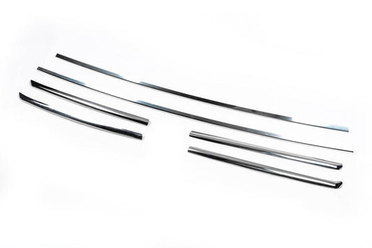Covers on the radiator grill 2006-2014 (6 pcs., stainless steel) for Fiat Ducato 2006-2025 - Reelken Auto