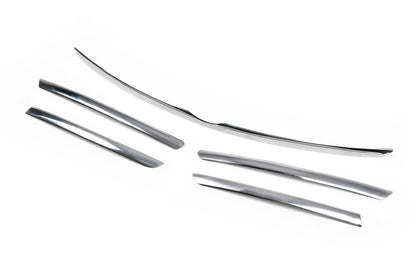 Chrome Trim Covers for Grille Edge (5 pcs, Stainless Steel) for Mercedes ML W163 1997-2005 - image 4