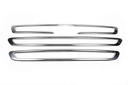 Chrome Grille Covers (2014-2018, 3 pcs, Stainless Steel) for Ford Transit 2014- - image 3