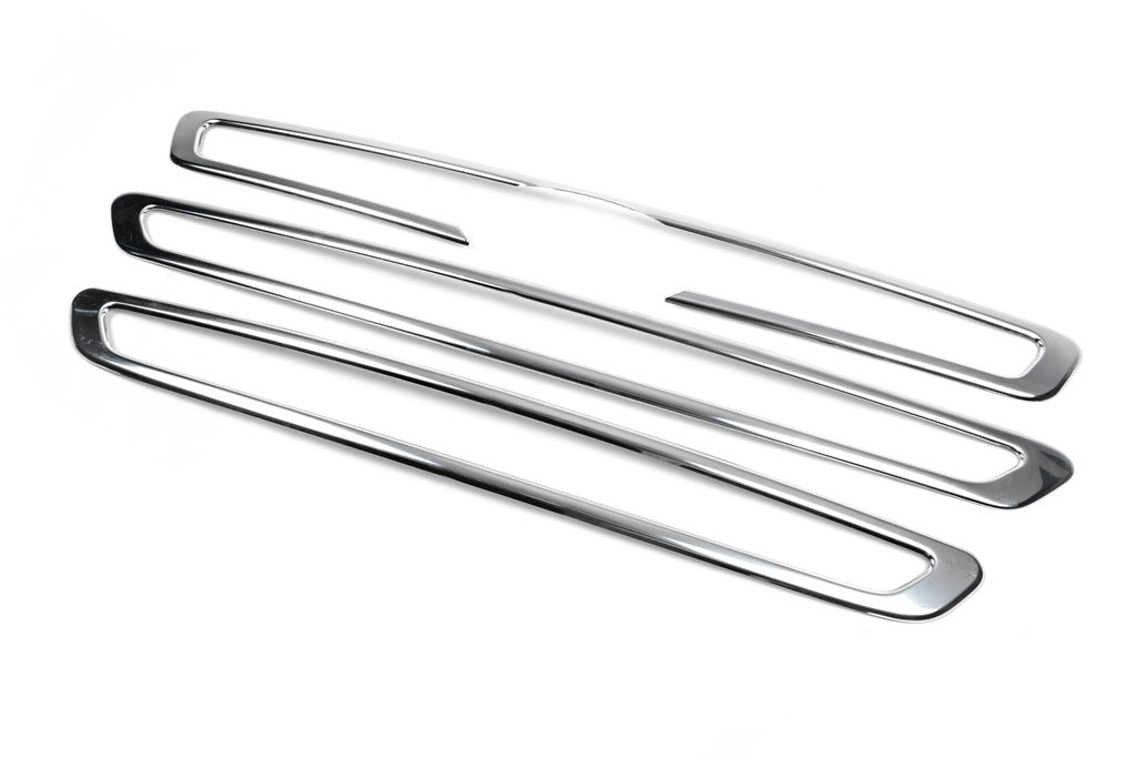 Chrome Grille Covers (2014-2018, 3 pcs, Stainless Steel) for Ford Transit 2014- - image 6