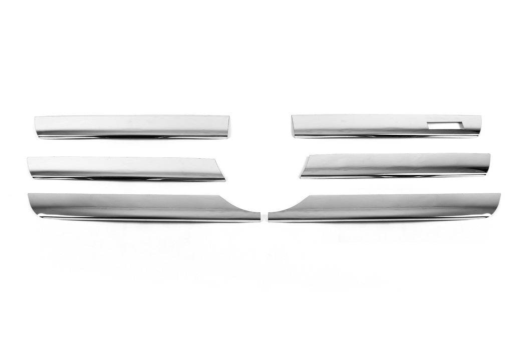 Pads on the bars wide (2002-2006, 6 pieces, stainless steel) for Mercedes Sprinter W901/902/903/904/905 1995-2006 - Reelken Auto