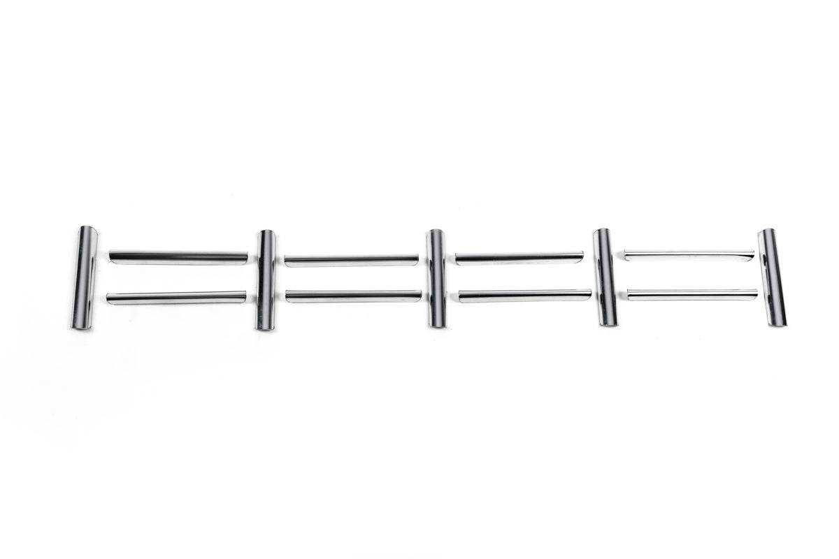 Radiator grille trim (13 parts, stainless steel) for Citroen Nemo - Reelken Auto