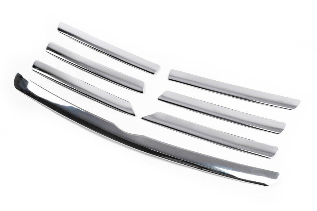 Chrome Grille Trim Covers (7 pcs, Stainless Steel) for Mercedes Vaneo W414 2001-2005 - image 3