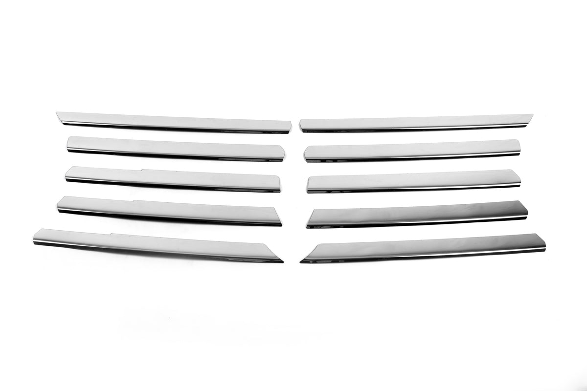 Chrome Grille Covers (10 pcs, Stainless Steel) for Mercedes Vito W638 1996-2003 - image 2
