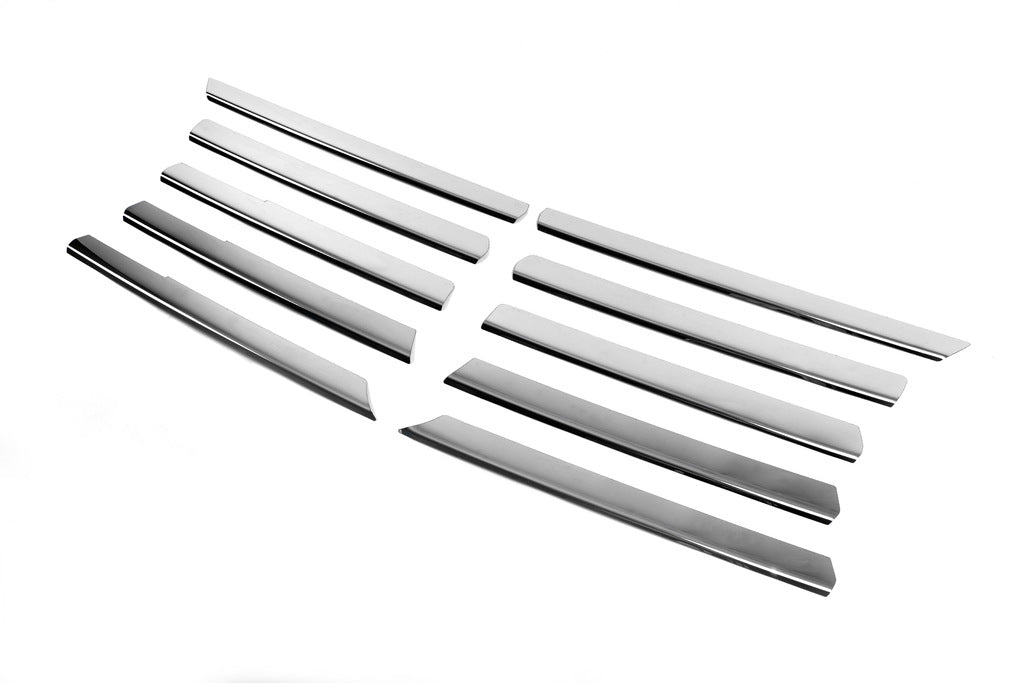 Chrome Grille Covers (10 pcs, Stainless Steel) for Mercedes Vito W638 1996-2003 - image 3