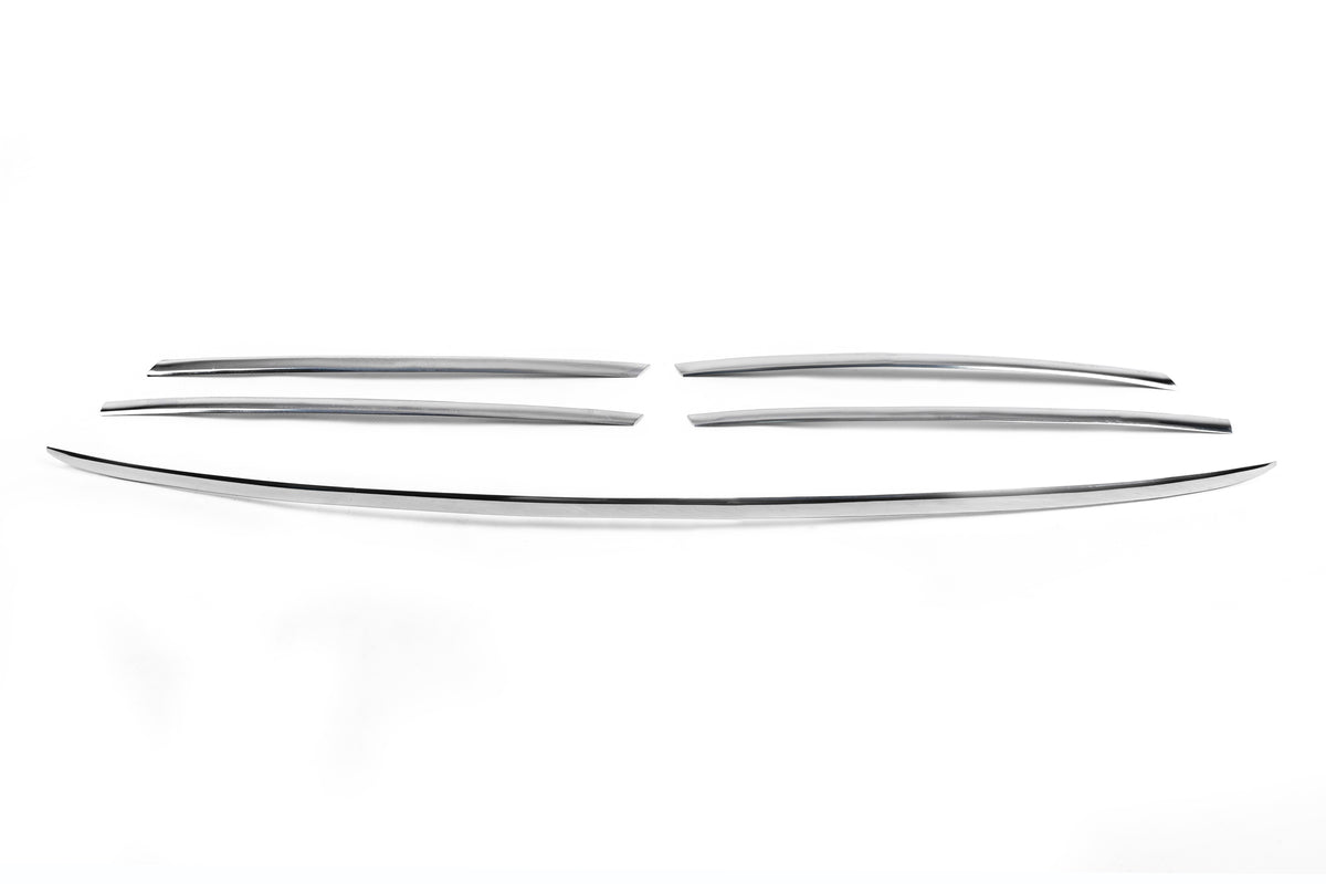 Chrome trim for radiator grille frame (2002-2006, 5 pcs, stainless steel) for Mercedes Sprinter W901/902/903/904/905 1995-2006 - image 2