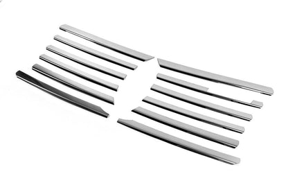 Pads on the radiator grill (1995-2000, 12 parts, stainless steel) for Mercedes Sprinter W901/902/903/904/905 1995-2006 - Reelken Auto