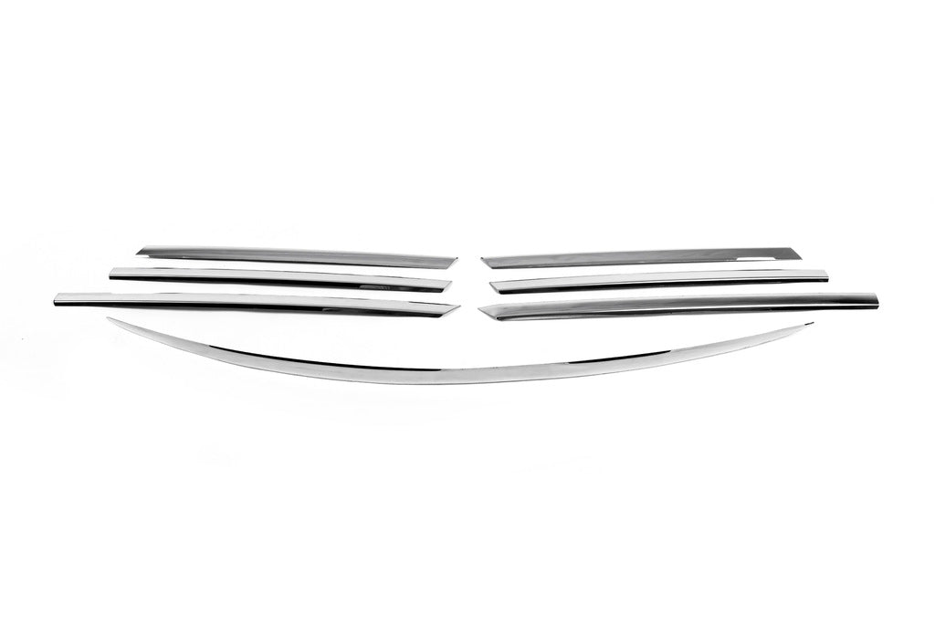 Lining on the grille (7 pieces, stainless.) for Mercedes Viano 2004-2014 - image 2