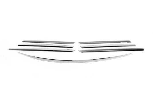 Lining on the grille (7 pieces, stainless.) for Mercedes Viano 2004-2014 - image 2