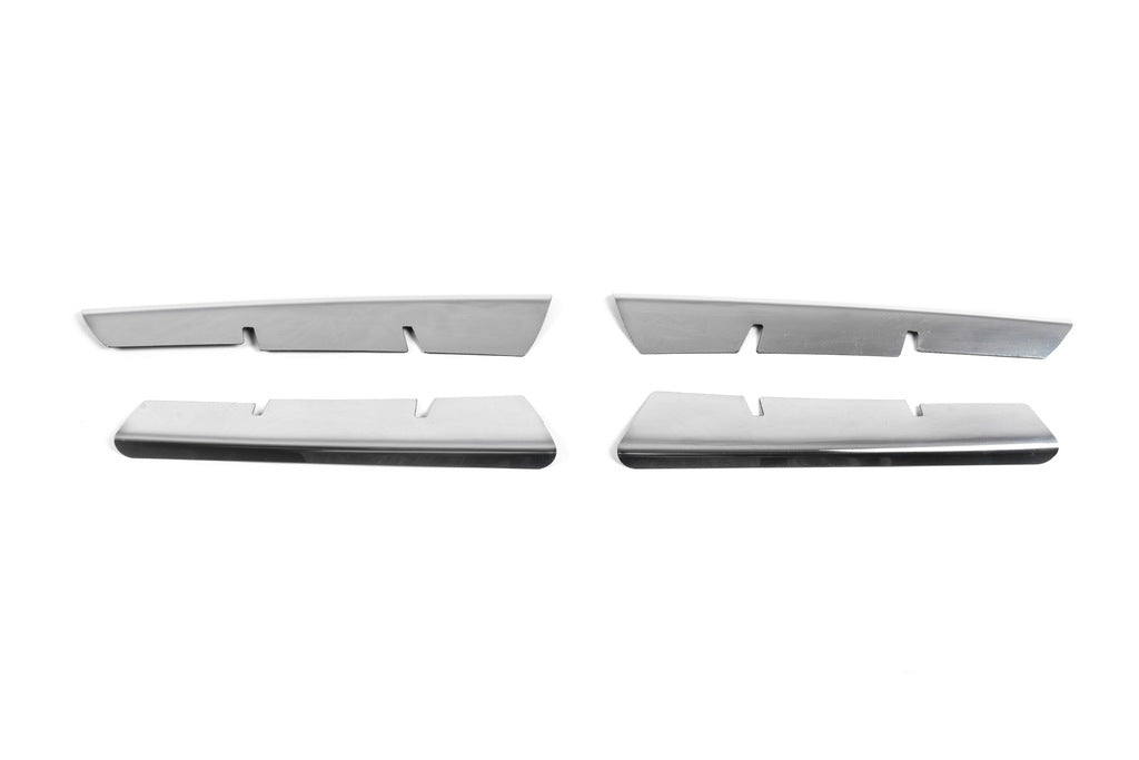 Chrome Grille Covers (Model 2006↗, 4 pcs, Stainless Steel) for Renault Megane II 2004-2009 - image 2