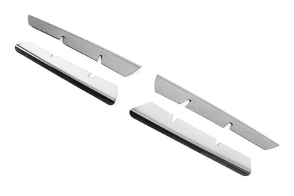 Chrome Grille Covers (Model 2006↗, 4 pcs, Stainless Steel) for Renault Megane II 2004-2009 - image 3