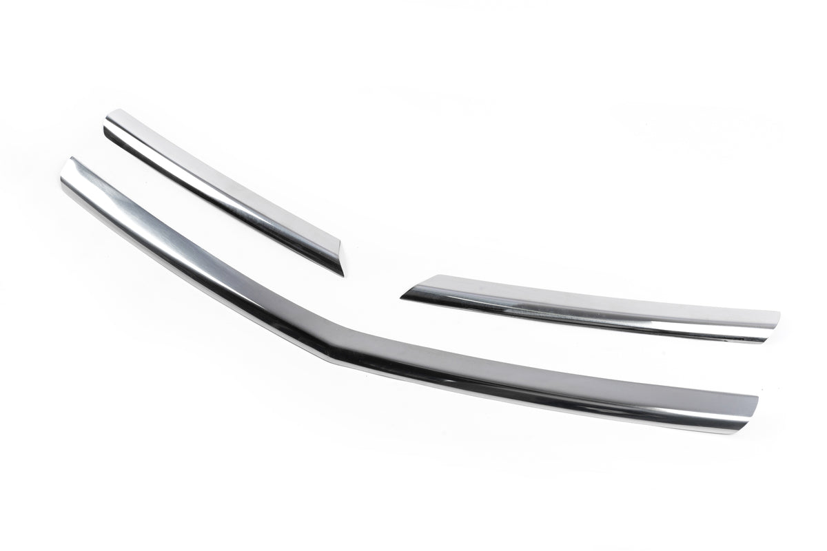 Chrome Grille Covers (3 pcs, Stainless Steel) for Opel Antara 2006-2017 - image 2