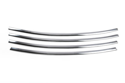 Overlays on a bumper (2013↗, stainless steel) for Renault Fluence 2009-2016 - image 1