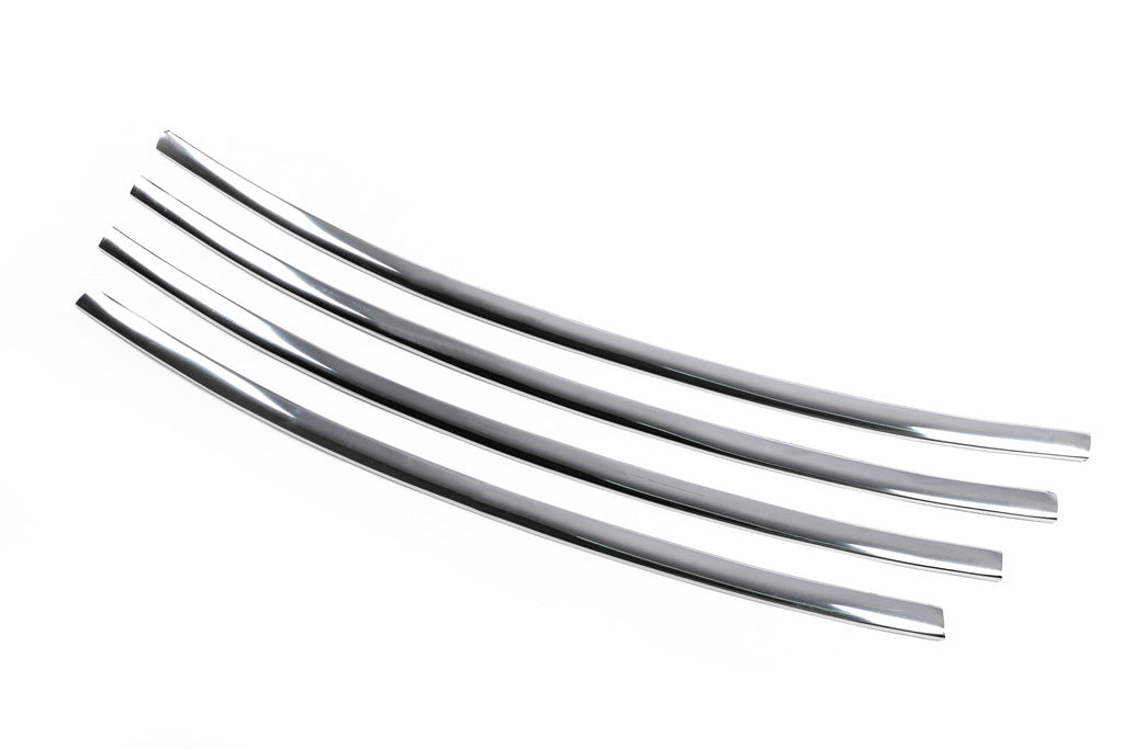 Overlays on a bumper (2013↗, stainless steel) for Renault Fluence 2009-2016 - image 3