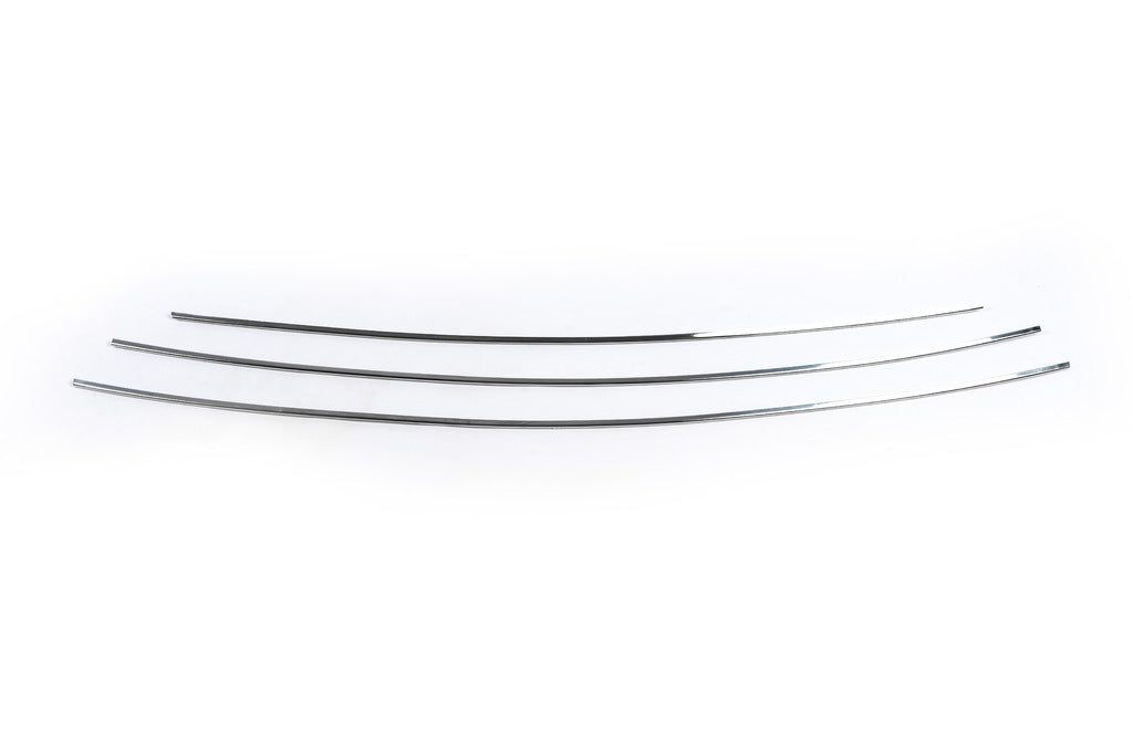 Chrome Grille Covers (3 pcs, Stainless Steel) for Peugeot 407 2004-2011 - image 3