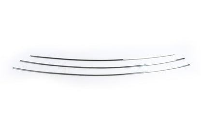 Chrome Grille Covers (3 pcs, Stainless Steel) for Peugeot 407 2004-2011 - image 3