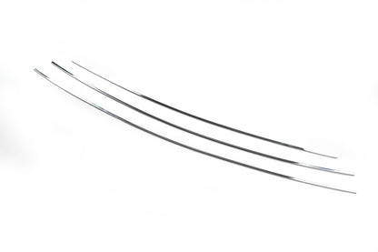 Lining on the grille (3 pieces, stainless steel) for Peugeot 407 - image 1